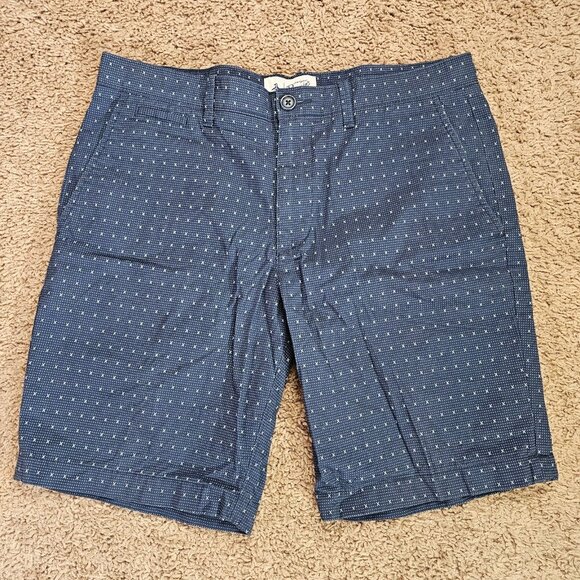 Original Penguin Other - Penguin Chino Shorts Mens 32 Blue Geometric Micro Print Flat Front Casual Golf